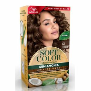 Tintura Wella Soft Color Natural 61 - Louro Escuro Amadeirado