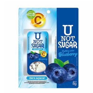 Pastilha U Not Sugar Sabor Blueberry Sem Açúcar 8g