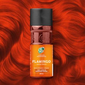 Máscara Pigmentante Kamaleão Flamingo Laranja Intenso 100ml