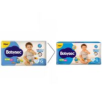 Fralda BabySec Galinha Pintadinha Ultra Sec G 60 Unidades