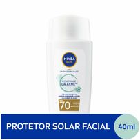 Protetor Solar Facial Nivea Sun Fluido UV Face Specialist Controle da Acne FPS70 40ml