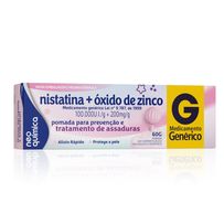 Pomada Antiassaduras Nistatina + Óxido de Zinco Neo Química 60g