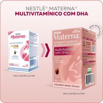 Suplemento Alimentar Adulto Nestlé Materna Multivitamínico Com DHA 30 Cápsulas