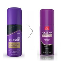 Retoque Instantâneo Spray Koleston Preto 100ml