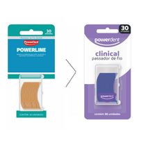 Passador de Fio Dental Powerdent Clinical 30 Unidades