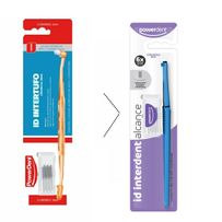 Escova Dental Powerdent ID Intertufo Cilíndrica 3mm 1 Cabo + 6 Refis Interdentais