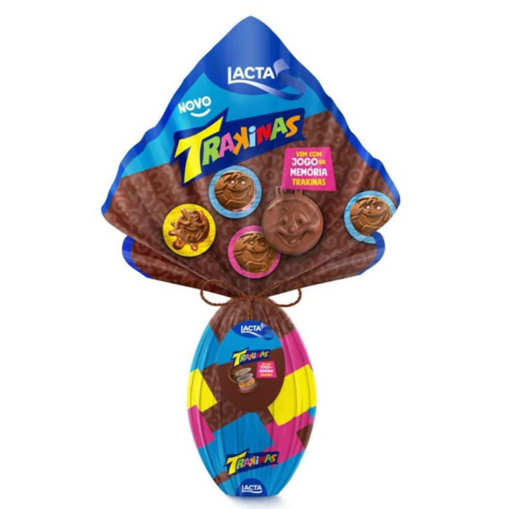 Ovo de Páscoa Lacta Trakinas 190g