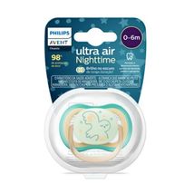 Chupeta Avent Ultra Air SCF377/01 0-6 Meses Decorada Coruja Verde 1 Unidade
