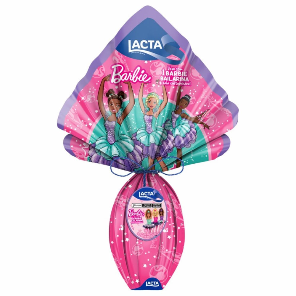 Ovo de Páscoa Lacta Barbie 166g