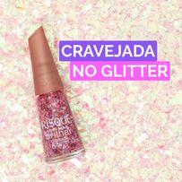 Esmalte Risqué Livre Para Brilhar Cravejada No Glitter 8ml