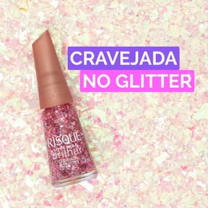 Esmalte Risqué Livre Para Brilhar Cravejada No Glitter 8ml