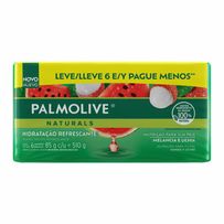 Sabonete em Barra Palmolive Naturals Melancia e Lichia 6 Unidades de 85g Cada