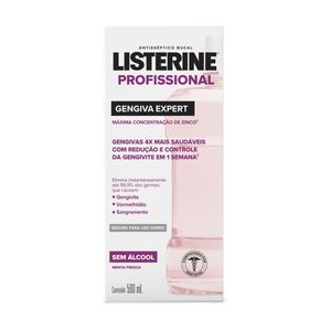 Antisséptico Bucal Listerine Profissional Gengiva Expert 500ml