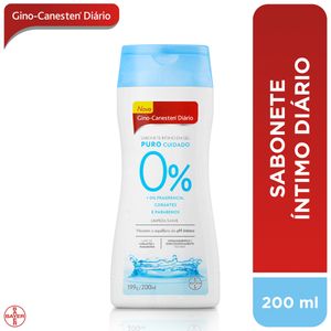 Sabonete Íntimo em Gel Bayer Gino-Canesten Diário Puro Cuidado 200ml