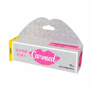 Hidratante Labial Multifuncional Carmed Glitter 3 em 1 Tutti Frutti 10g