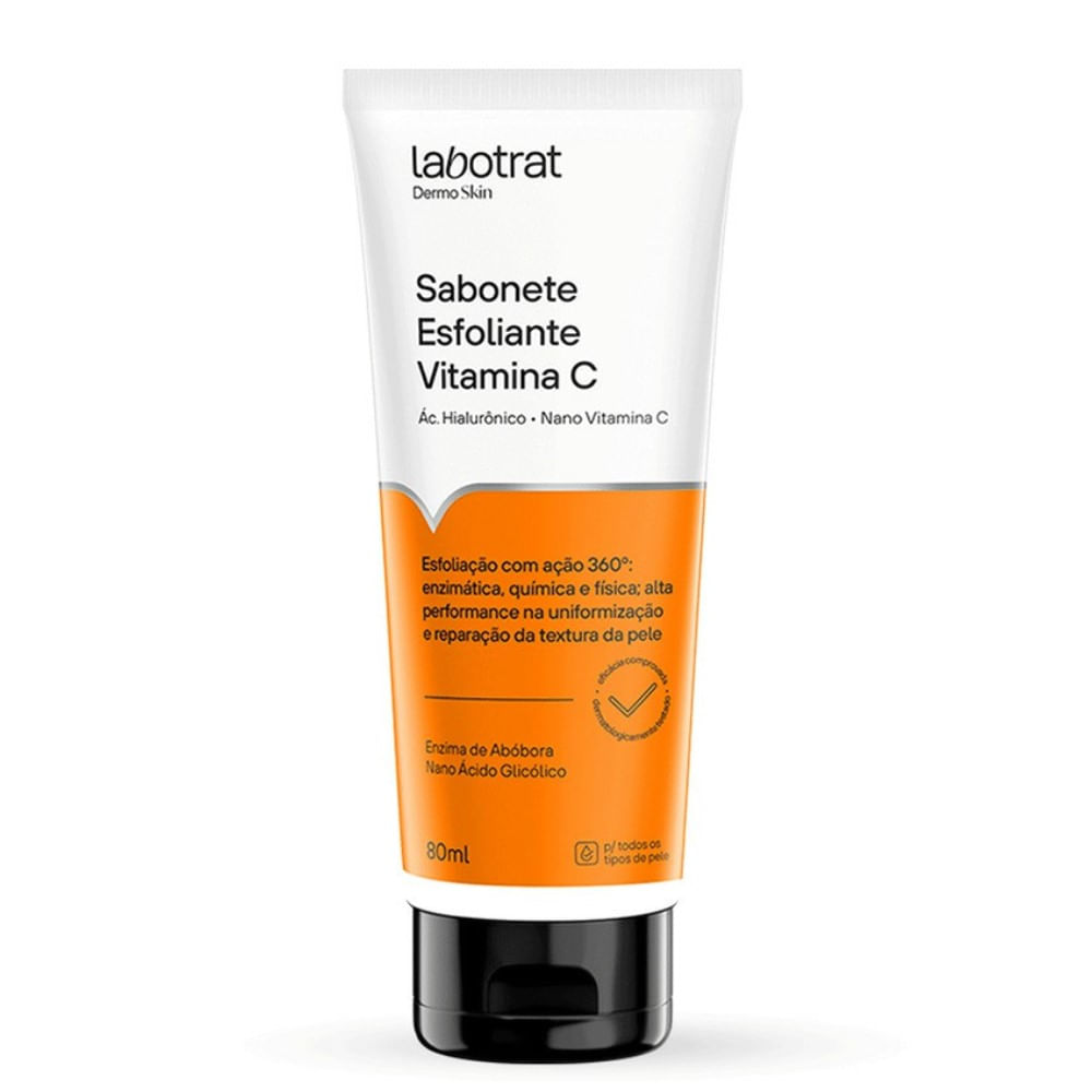 Sabonete Esfoliante Facial Labotrat Vitamina C 80ml - Drogaria Venancio