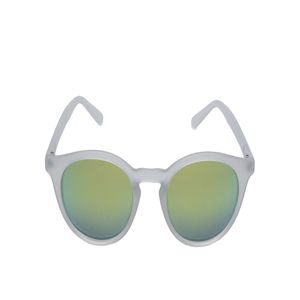 Óculos de Sol Jink Loop Ice Translúcido Branco com Lentes Amarelas Espelhadas