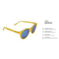 Óculos de Sol Jink Lopp Solar Amarelo Translúcido com Lentes Azul Gelo