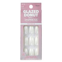 Unha Postiça Impress Premium Glazed Donut Vanilla 30 unidades