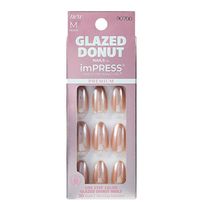 Unha Postiça Impress Premium Glazed Donut Chocolate 30 unidades