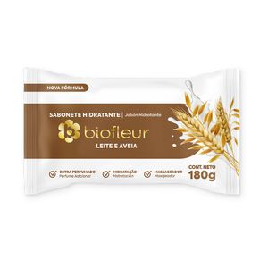 Sabonete Hidratante Biofleur Leite e Aveia 180g