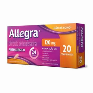Antialérgico Allegra 120mg 20 Comprimidos