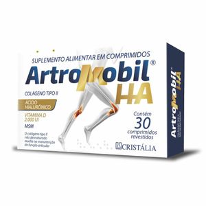 Suplemento Alimentar ArtroMobil HA Colageno II Hidrolisado + Ácido Hialurônico 30 Comprimidos