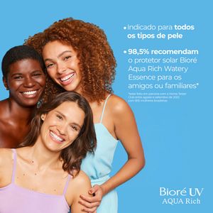Protetor Solar Facial e Corporal Bioré Aqua Rich Essence FPS50 70g