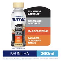 Bebida Láctea Nestlé Nutren Protein 15g de Proteínas Baunilha 260ml