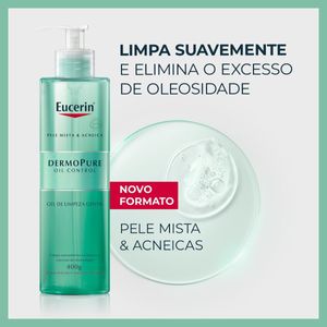 Gel de Limpeza Facial Gentil Eucerin DermoPure Oil Control 400g