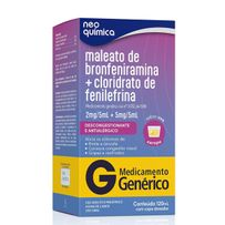 Maleato de Bronfeniramina + Cloridrato de Fenilefrina 2mg + 5mg Brainfarma Xarope 120ml