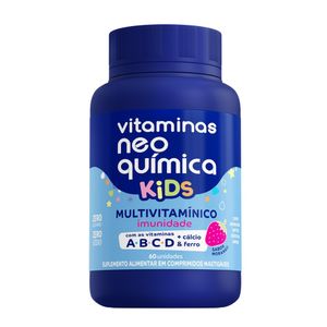 Suplemento Alimentar Neo Química Vitaminas Kids Multivitamínico Imunidade 60 Comprimidos Mastigáveis