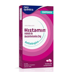 Antialérgico Histamin 2mg Neo Química 20 Comprimidos