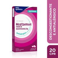 Antialérgico Histamin 2mg Neo Química 20 Comprimidos
