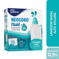 Descongestionante Nasal Neosoro Fluid Alto Volume 0,9% Neo Química 30 Sachês de 2,16g Cada + 1 Frasco 240ml