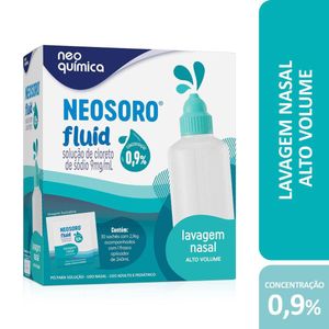 Descongestionante Nasal Neosoro Fluid Alto Volume 0,9% Neo Química 30 Sachês de 2,16g Cada + 1 Frasco 240ml