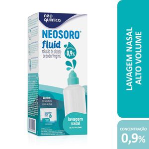 Descongestionante Nasal Neosoro Fluid Alto Volume 0,9% Neo Química Refil 30 Sachês de 2,16g Cada