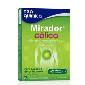 Mirador Cólica 10mg + 250mg Neo Química 20 Comprimidos
