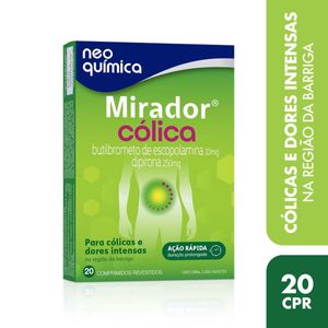 Mirador Cólica 10mg + 250mg Neo Química 20 Comprimidos