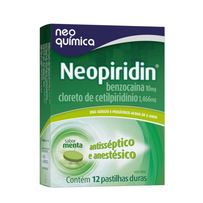 Neopiridin Neo Química Pastilha para Garganta 12 Pastilhas