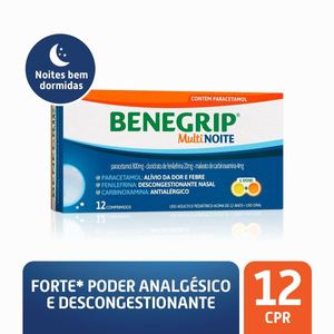 Antigripal Benegrip Multi Noite 12 Comprimidos