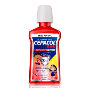 Enxaguante Bucal Cepacol Kids Sem Álcool Sabor Tutti Frutti 250ml