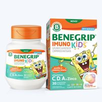 Suplemento Alimentar Benegrip Imuno Kids 30 Comprimidos Mastigáveis