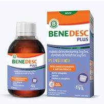 Descongestionante Benedesc Plus Pediátrico Sabor Uva Xarope 120ml + Copo Dosador