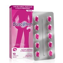 Analgésico Buscofem Girls 200mg 10 Cápsulas Moles
