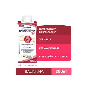 Nutrição Enteral e Oral Novasource Ren Baunilha 200ml