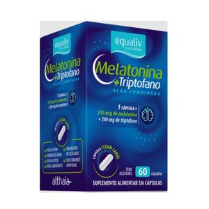 Suplemento Alimentar Equaliv Melatonina +Triptofano 60 Cápsulas