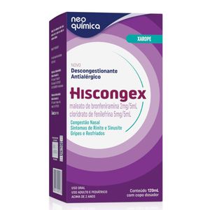 Hiscongex Neo Química Xarope 120ml + Copo Dosador