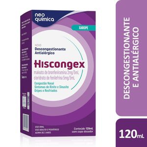 Hiscongex Neo Química Xarope 120ml + Copo Dosador