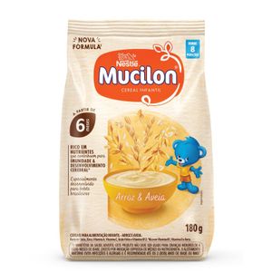 Cereal Infantil Mucilon Arroz E Aveia 180g